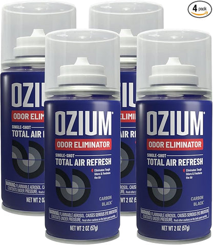 OZIUM Air Freshener Odor Eliminator, 2oz Single Shot Total Air Refresh & Car by OZIUM
