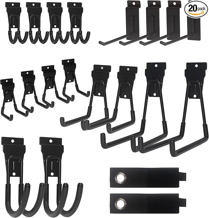 NeatiEase 20 PCS Slatwall Accessories Kit by NeatiEase