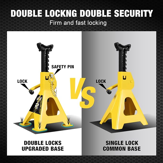 YELLOW JACKET 2 Ton Jack Stands - Image 2