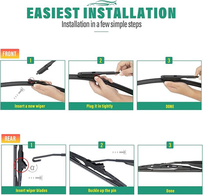 24" 21" 13" Windshield Wiper Blades Replacement - Image 7
