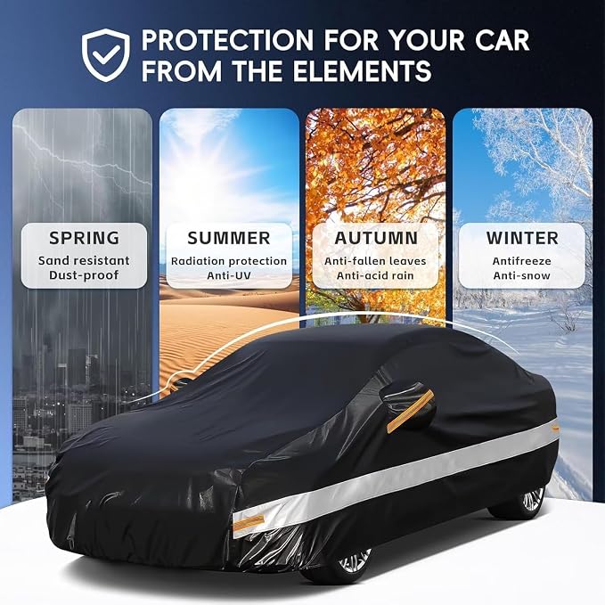 10 Layers Car Cover Custom Fit for Mercedes Benz C Class C250 C300 C43 C63 - Image 5