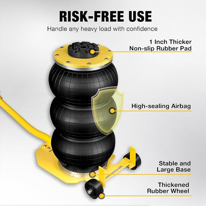 YELLOW JACKET Air Jack 3 Ton Triple Bag Air Jack - Image 6
