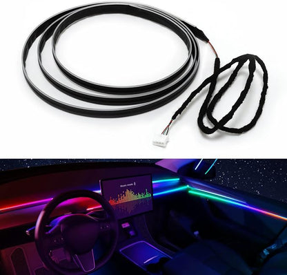 Dreamcolor Acrylic Interior Car LED Strip Light 14-inch, which fit by MAODANER