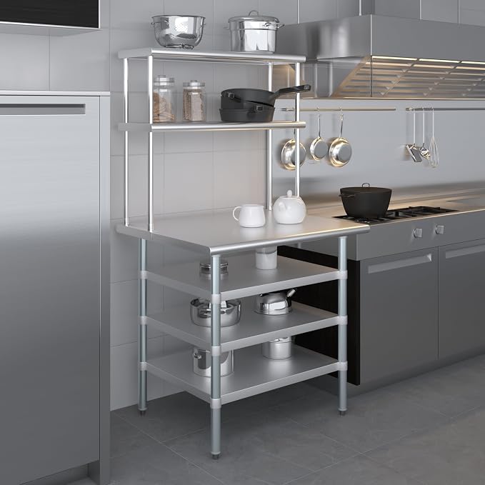 Amgood 30" x 36" Stainless Steel Work Table - Image 6