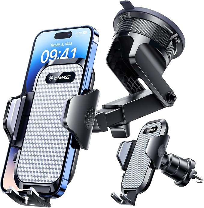VANMASS Car Phone Holder Cell Phone Mount by VANMASS