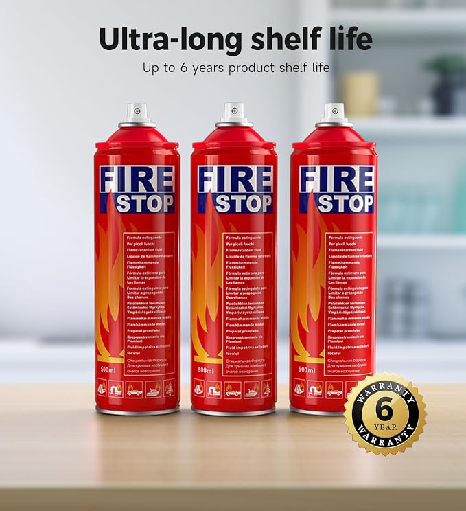 3-Pack Fire Extinguisher for Home, Camping & Electronics - Image 5