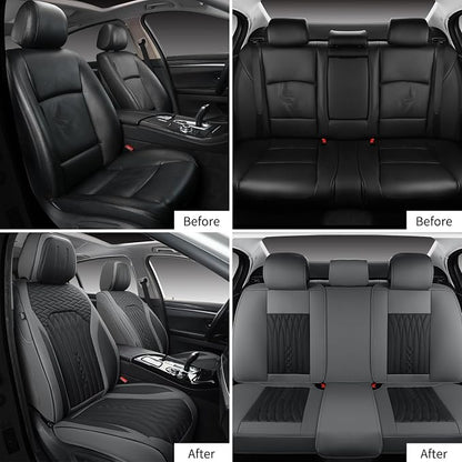 Car Seat Covers Full Set, Leather Seat Covers - Image 5