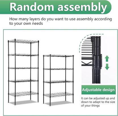 BestOffice Garage Shelving 5 Tier Metal Storage Shelves 750lbs Weight Capacity - Image 6