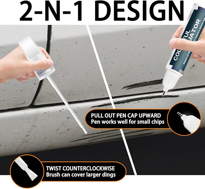 Cardinal Red Touch Up Paint for GMC, Car Paint Pen Scratch Repair Two-In-One - Image 5