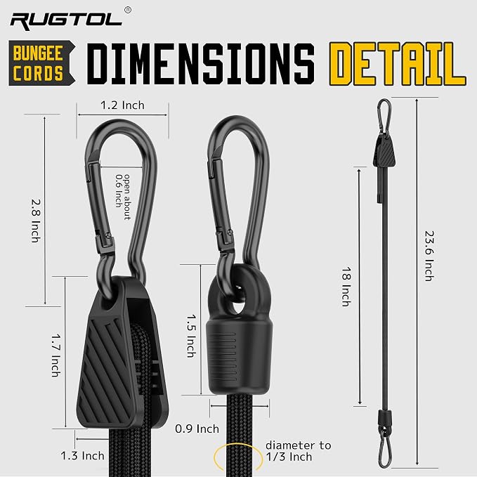 Upgraded Adjustable Bungee Cords - Image 2