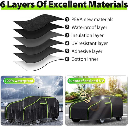 6 Layers Full Car Cover for 1994-2024 Ford Mustang - Image 4