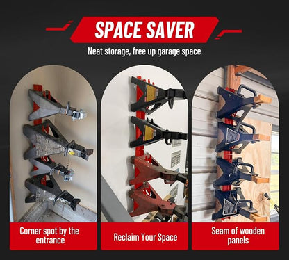 Jack Stand Wall Mount Organizer: Jack Stands Holder Storage Rack Mount - Image 6