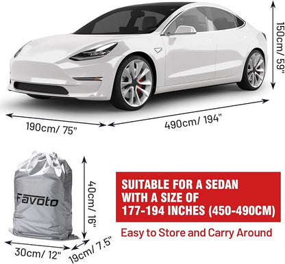 Favoto Sedan Car Cover Waterproof - Image 2