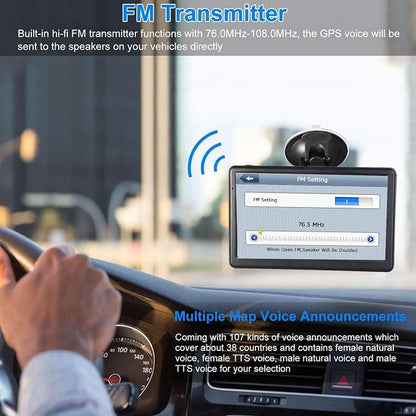 GPS Navigation for Car, Latest 2025 Map, 7 inch Touch Screen Real Voice Spoken - Image 4