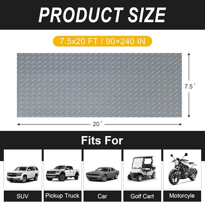 7.5x20 FT Garage Floor Mat, 2.8mm Thickened Flooring Roll - Image 2