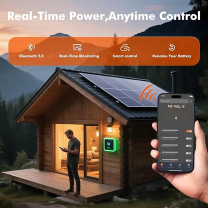 12V 100Ah LiFePO4 Bluetooth Battery Group31, Low Temp Protection, Built-in - Image 2