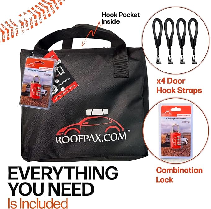 RoofPax 23 cft. Extra Waterproof Rooftop Cargo Carrier Bag, Double Weatherproof - Image 6