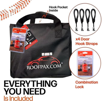 RoofPax 23 cft. Extra Waterproof Rooftop Cargo Carrier Bag, Double Weatherproof - Image 6