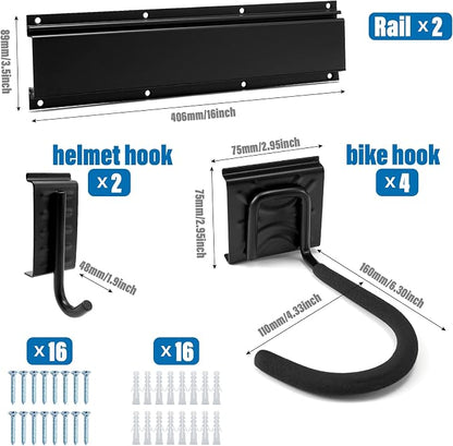 Sinoer Bicycle Wall Rack, Wall Mount - Image 7