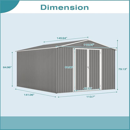Large Outdoor Storage Shed, Utility Tool Shed Storage House - Image 2