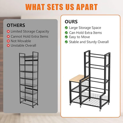 Disc Golf Storage Rack with Wheels – Heavy Duty Metal Disc Golf Rack - Image 6