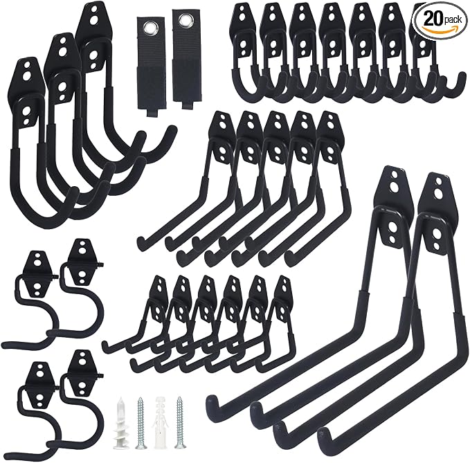 28 Pack Steel Heavy Duty Garage Hooks Storage Hooks by Unknown