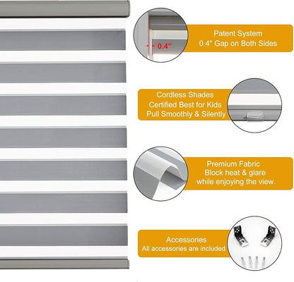 Persilux Custom Size Cordless Zebra Blinds - Image 2