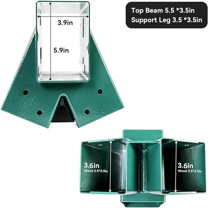 Heavy Duty Swing Sets Brackets Including 2 A-Frame Swing Set Brackets and 4 - Image 6