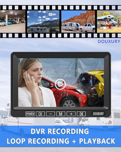 FHD 1080P 2 Digital RV Wireless Backup Camera System - Image 2