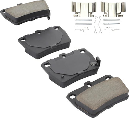 Premium Ceramic Rear Brake Pads Compatible - Image 2
