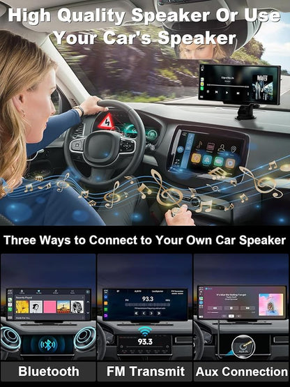 Apple Carplay Screen for Car, 10.26’’ Wireless CarPlay & Android Auto Screen - Image 7