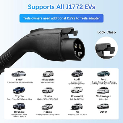 Portable Level 1&2 EV Charger, 16Amp Adjustable Current, Wallbox - Image 5