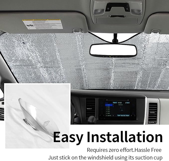 Tropical Leaves Car Windshield Sunshade Front Window Sun Visor Protector - Image 7