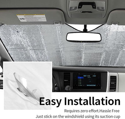 Tropical Leaves Car Windshield Sunshade Front Window Sun Visor Protector - Image 7