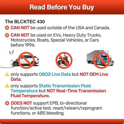 BLCKTEC 430 Bluetooth OBD2 Scanner - Image 5