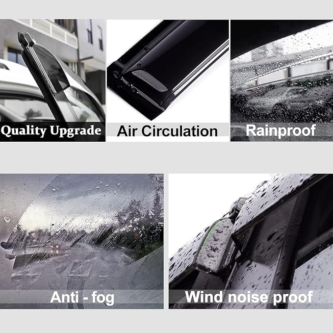 94843 Side Window Wind Deflector, Window Visor fit - Image 4
