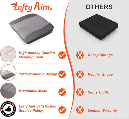 Car Seat Cushion, Comfort Memory Foam Car Cushions - Image 9