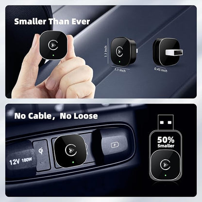 Wireless CarPlay Adapter for iPhone, Mini USB Design for Cars - Image 3