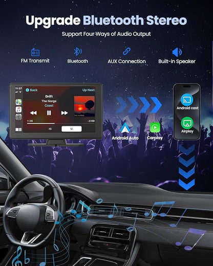 Portable Carplay Screen for Car 5K Dash Cam, Car Audio Receivers - Image 4