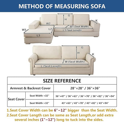 Eismodra Couch Cover, Sectional Couch Covers, Sofa Covers - Image 6