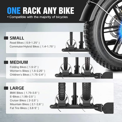 200 LBS Capacity 2 EBike Rack - Image 2