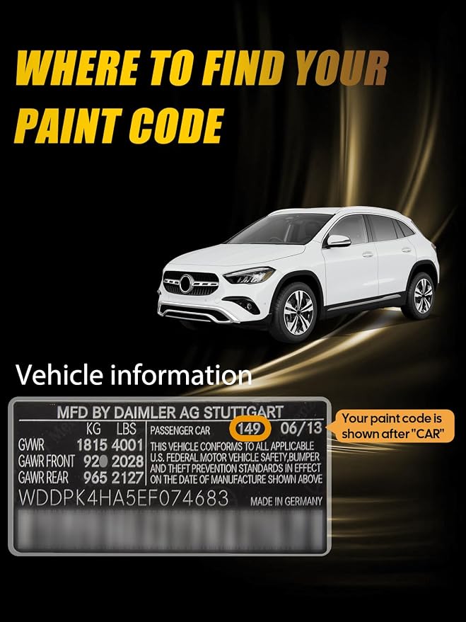 Selenite Gray Metallic Touch Up Paint Compatible - Image 2