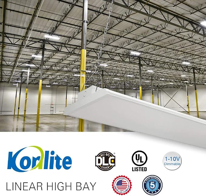 2 Pack 2 FT Linear LED High Bay Light 165W 22400 Lumens - Image 7