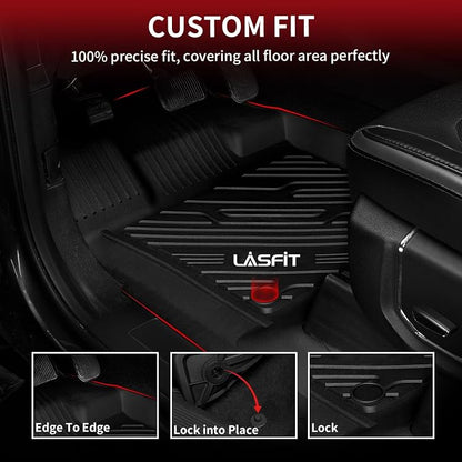 LASFIT Floor Mats for Ford F250 F350 F450 2017-2026 Crew Cab Front Bucket Seat - Image 4