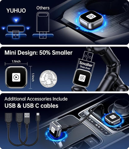 Wireless Carplay Adapter, 2025 Upgrade Mini USB Design - Image 3