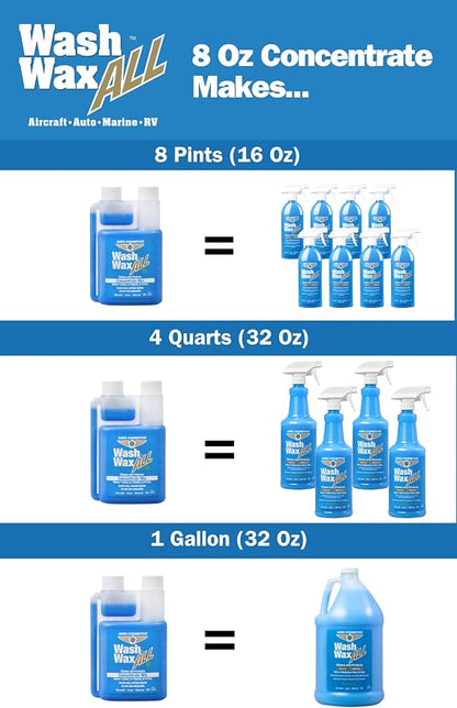 Wet or Waterless Car Wash Wax 8oz Concentrate Aircraft Quality - Image 6