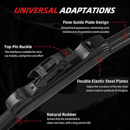 OTUAYAUTO Premium Windshield Wiper Blades - Image 3