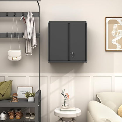 GREATMEET Metal Wall Cabinet, Wall Mounted Cabinet - Image 7