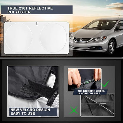 INSAUTO Windshield Sun Shades Compatible - Image 8