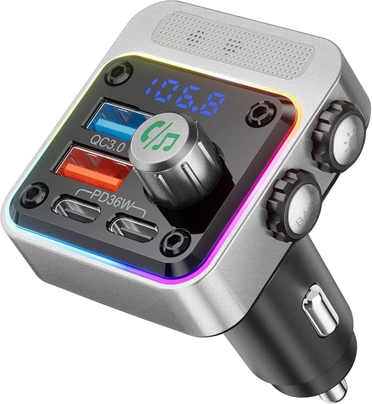 Nulaxy 54W Bluetooth 5.3 Car Adapter by Nulaxy